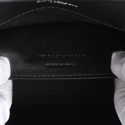 Exclusive Saint Laurent Black Grain De Poudre Medium Monogram Kate Satchel — Lifestyle View