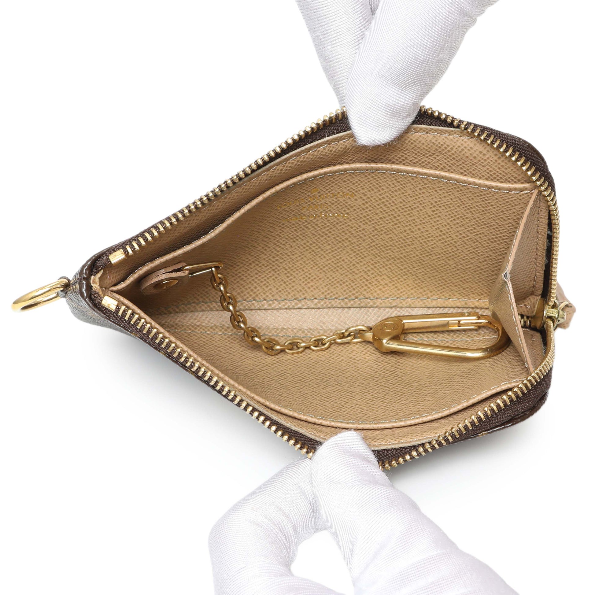 Exclusive Louis Vuitton Monogram Trunks and Bags Complice Key Pouch — Top View