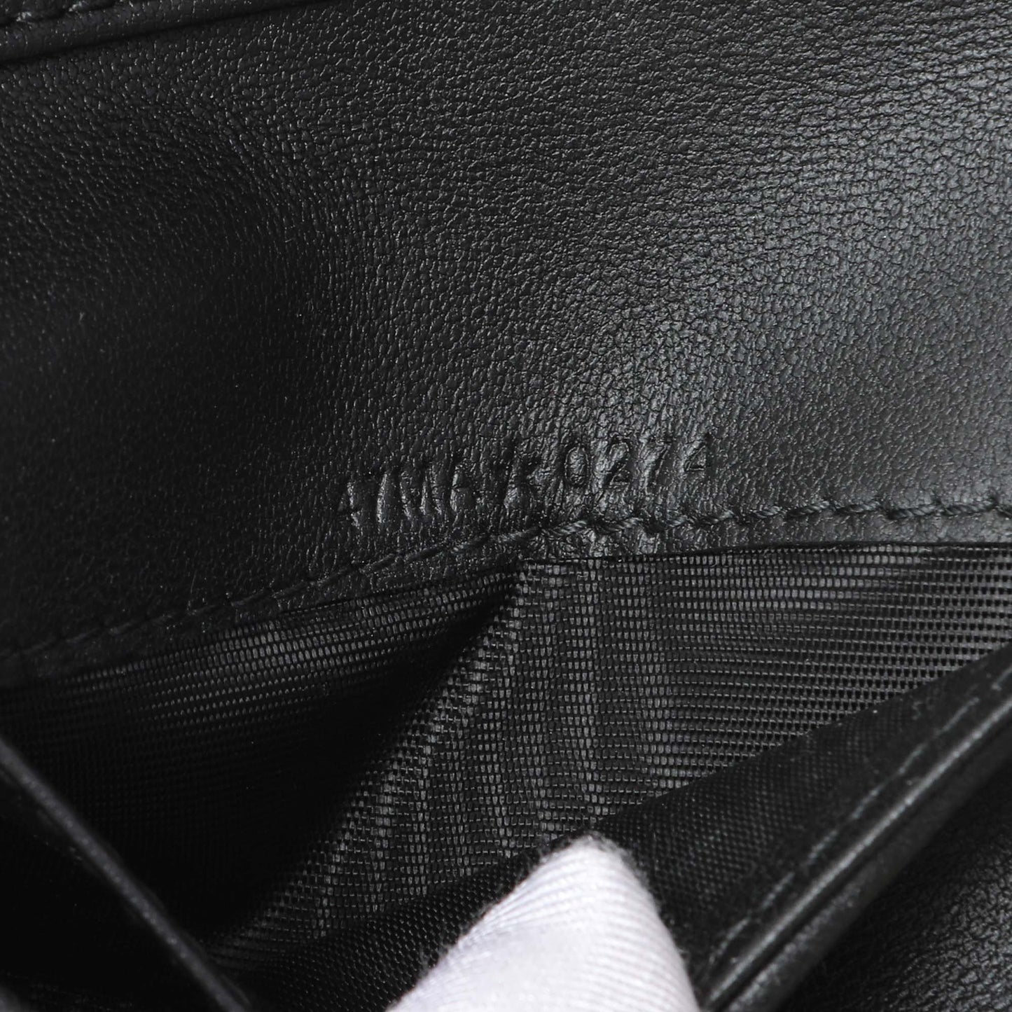Exclusive Christian Dior Black Grained Calfskin Supple Cannage Caro Scarlet Zipped Wallet — Alternate View 7