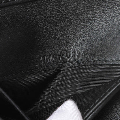 Exclusive Christian Dior Black Grained Calfskin Supple Cannage Caro Scarlet Zipped Wallet — Alternate View 7