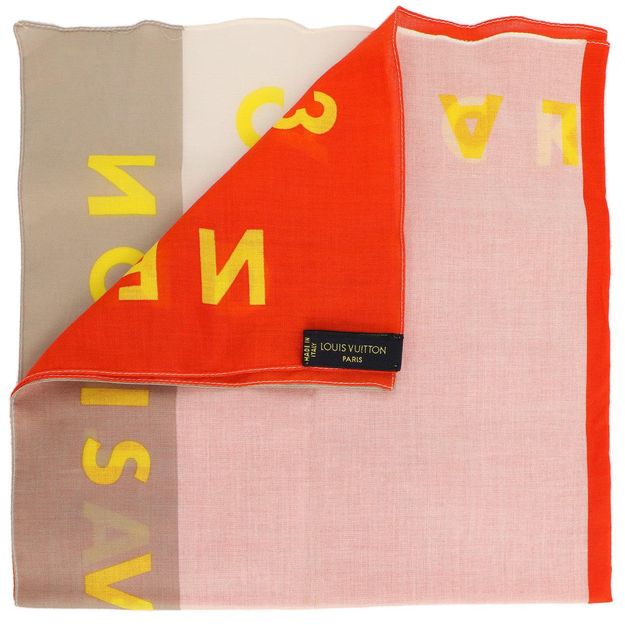 Exclusive Louis Vuitton Cotton New Zealand Cup Bandana — Back View