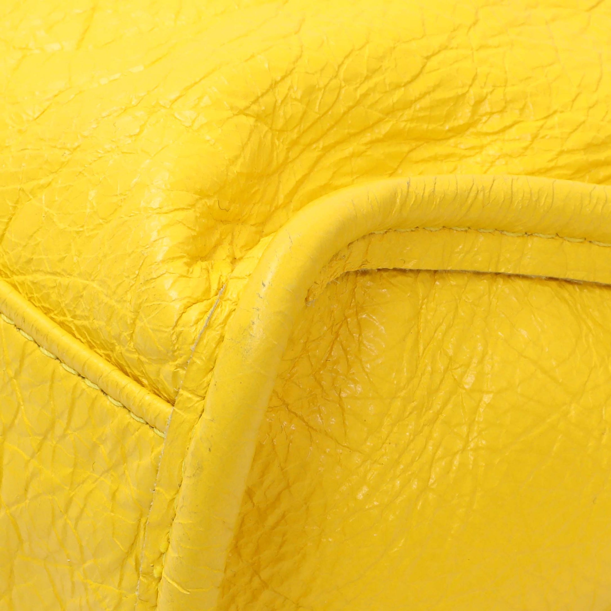 Exclusive Balenciaga Yellow Agneau Classic Hardware Mini City — Alternate View 7