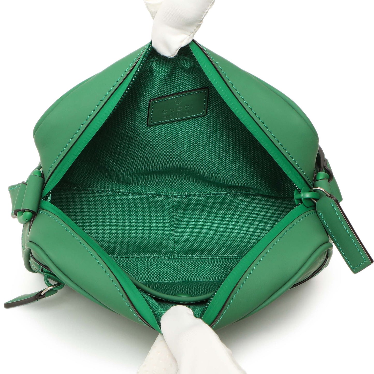 Exclusive Gucci Green Rubber Effect Monogram GG Crossbody Bag — Alternate View 8