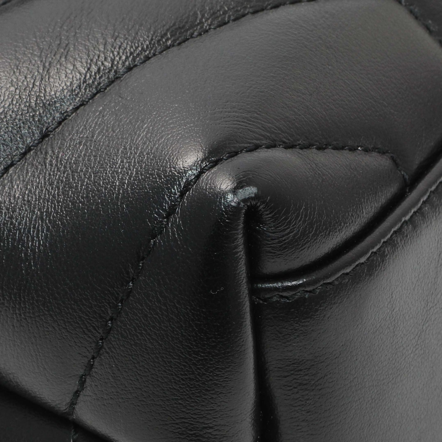 Exclusive Saint Laurent Black Calfskin Monogram Toy Loulou Crossbody — Top View