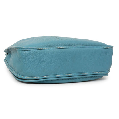 Exclusive Hermes Blue Jean Clemence Evelyne III GM — Back View