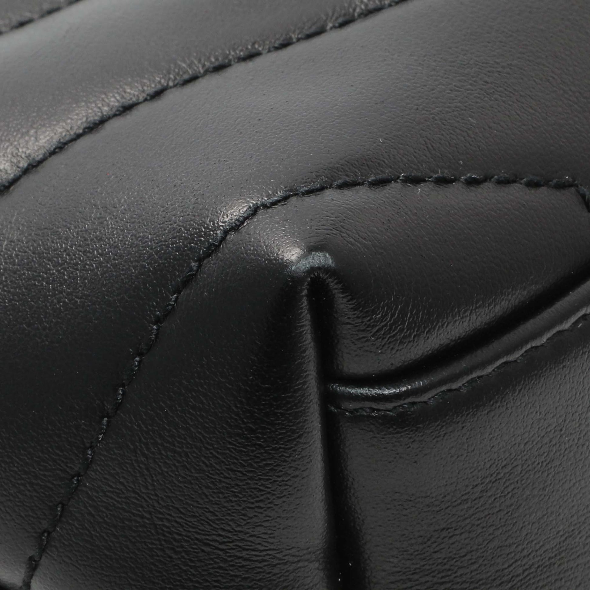 Exclusive Saint Laurent Black Calfskin Monogram Toy Loulou Crossbody — Lifestyle View