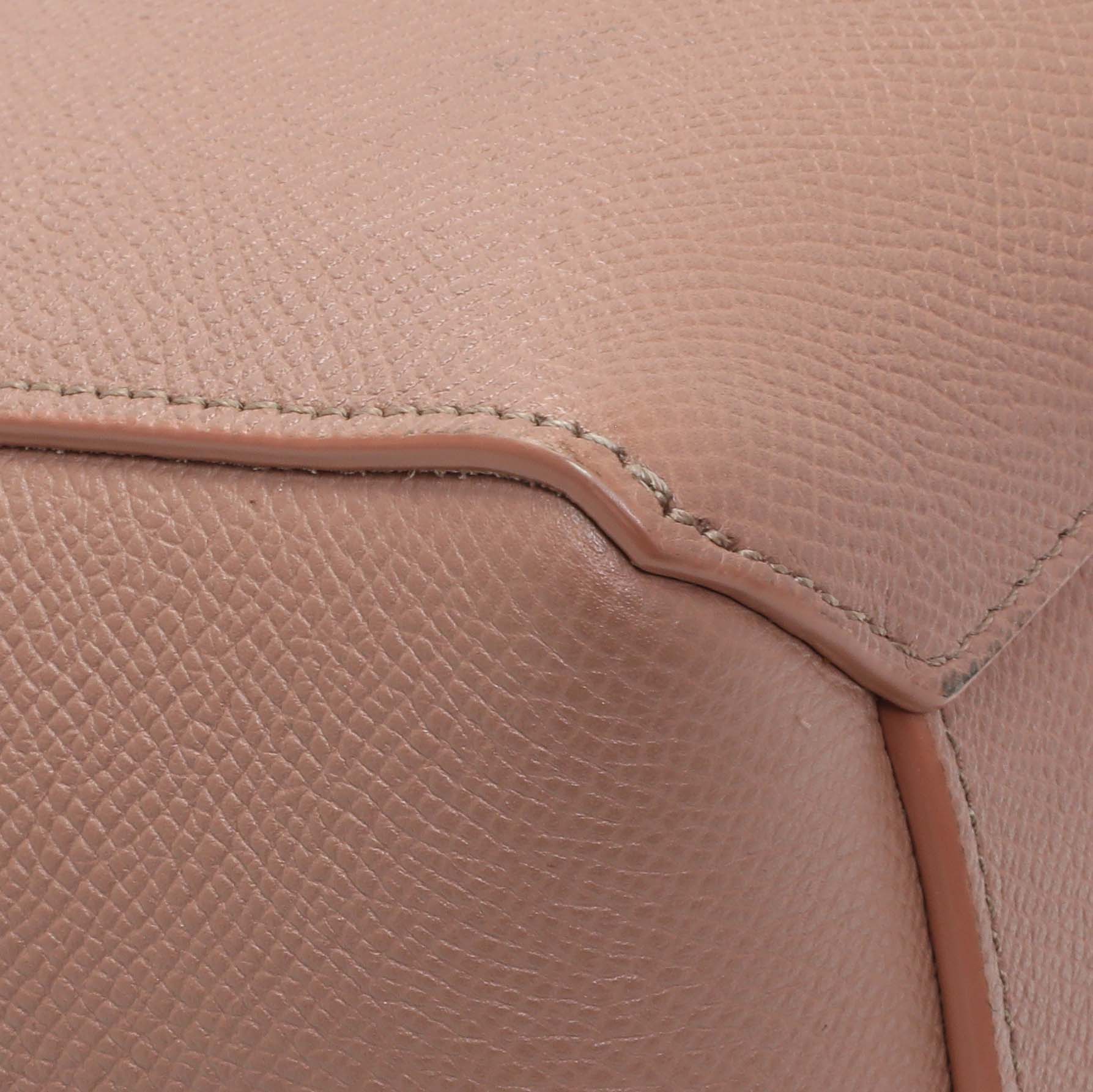 Exclusive Celine Rose Grained Calfskin Nano Belt Bag — Lifestyle View