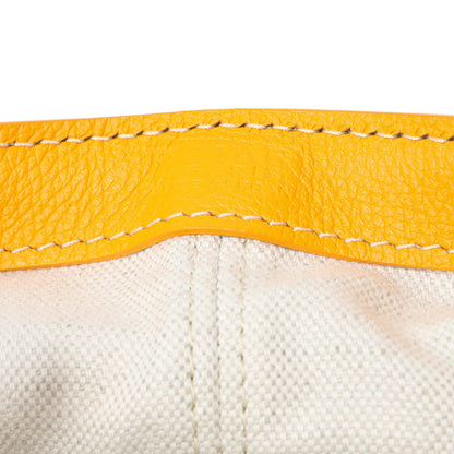 Exclusive Goyard Yellow Goyardine Beluga Mini Bucket Bag — Detail View