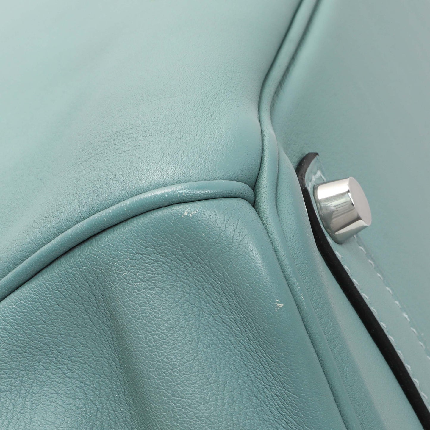 Exclusive Hermes Ciel Swift Birkin 35 — Top View