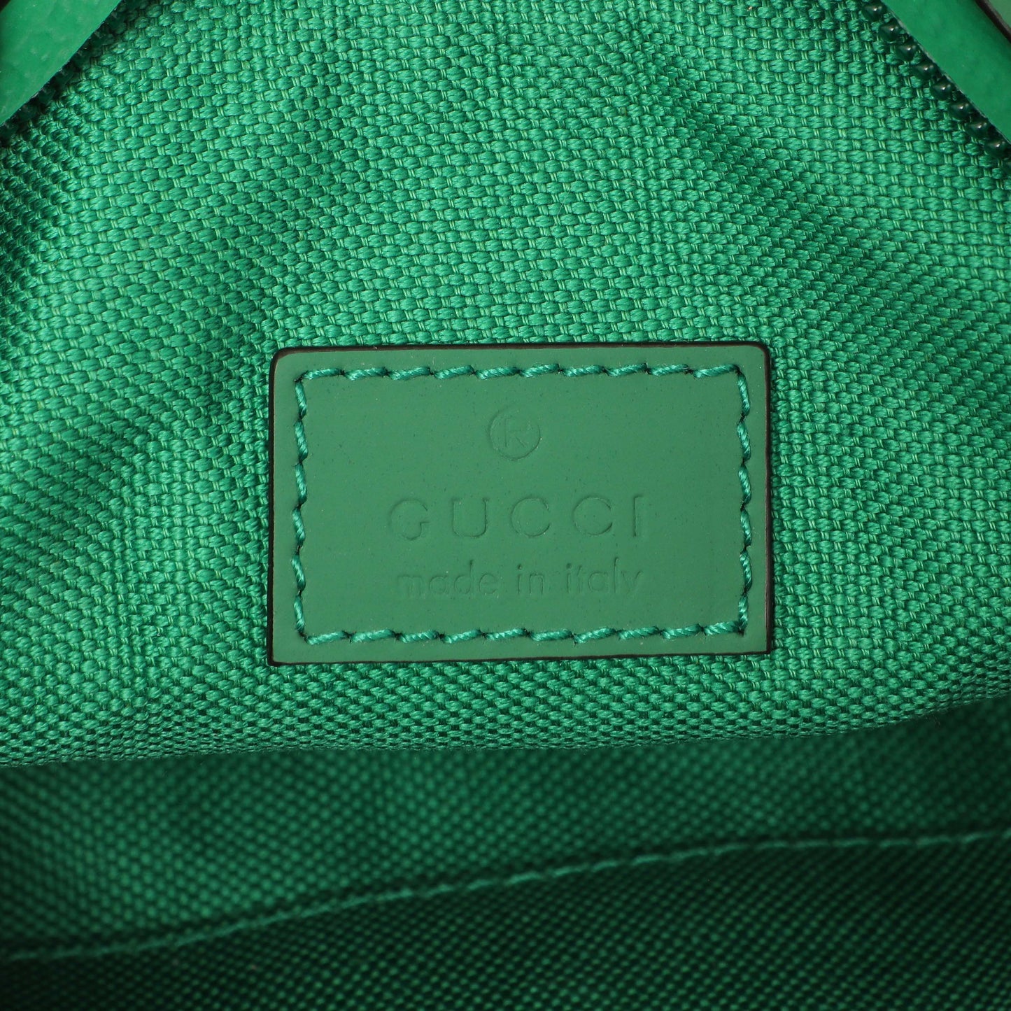 Exclusive Gucci Green Rubber Effect Monogram GG Crossbody Bag — Alternate View 10