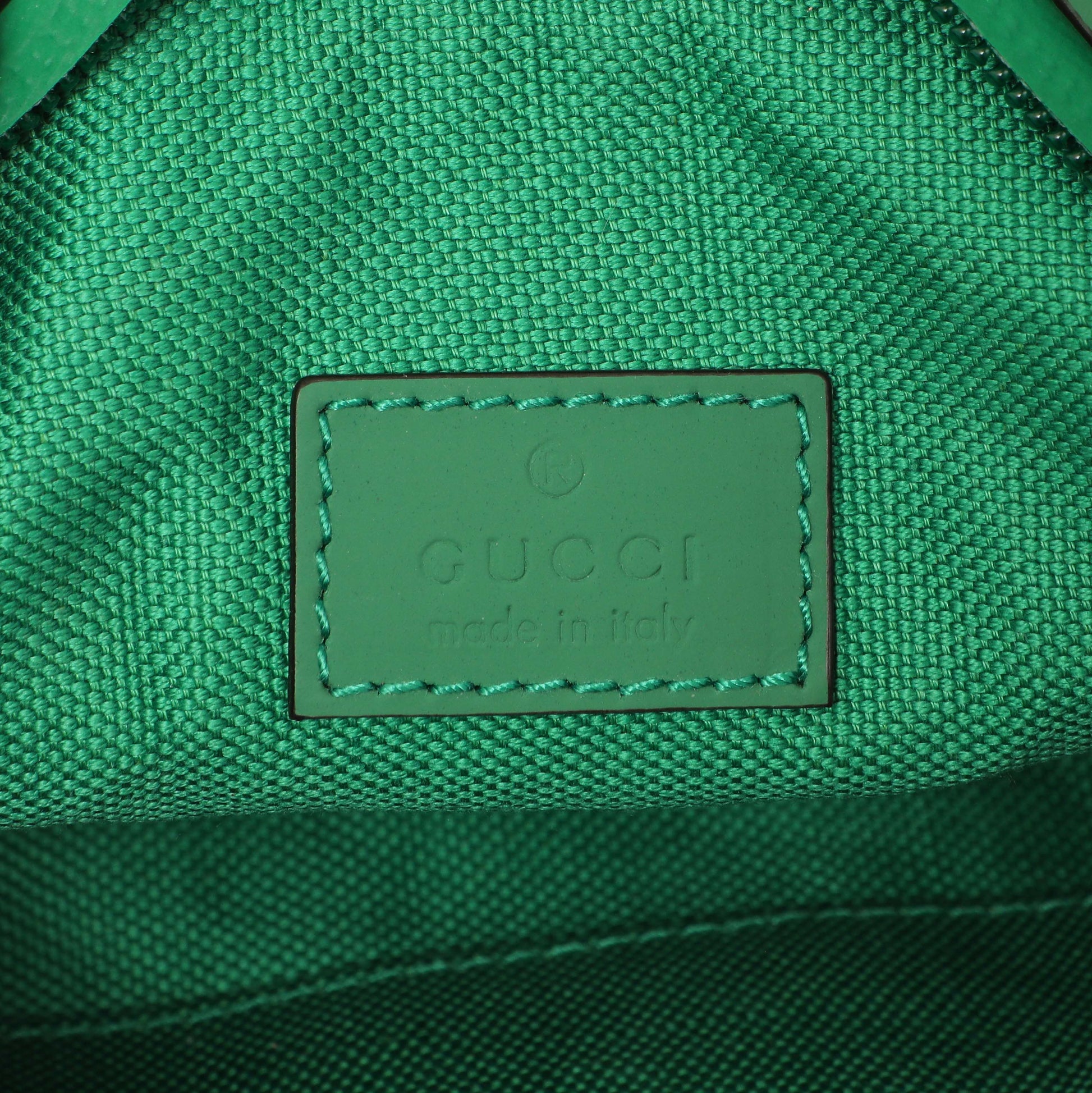 Exclusive Gucci Green Rubber Effect Monogram GG Crossbody Bag — Alternate View 10