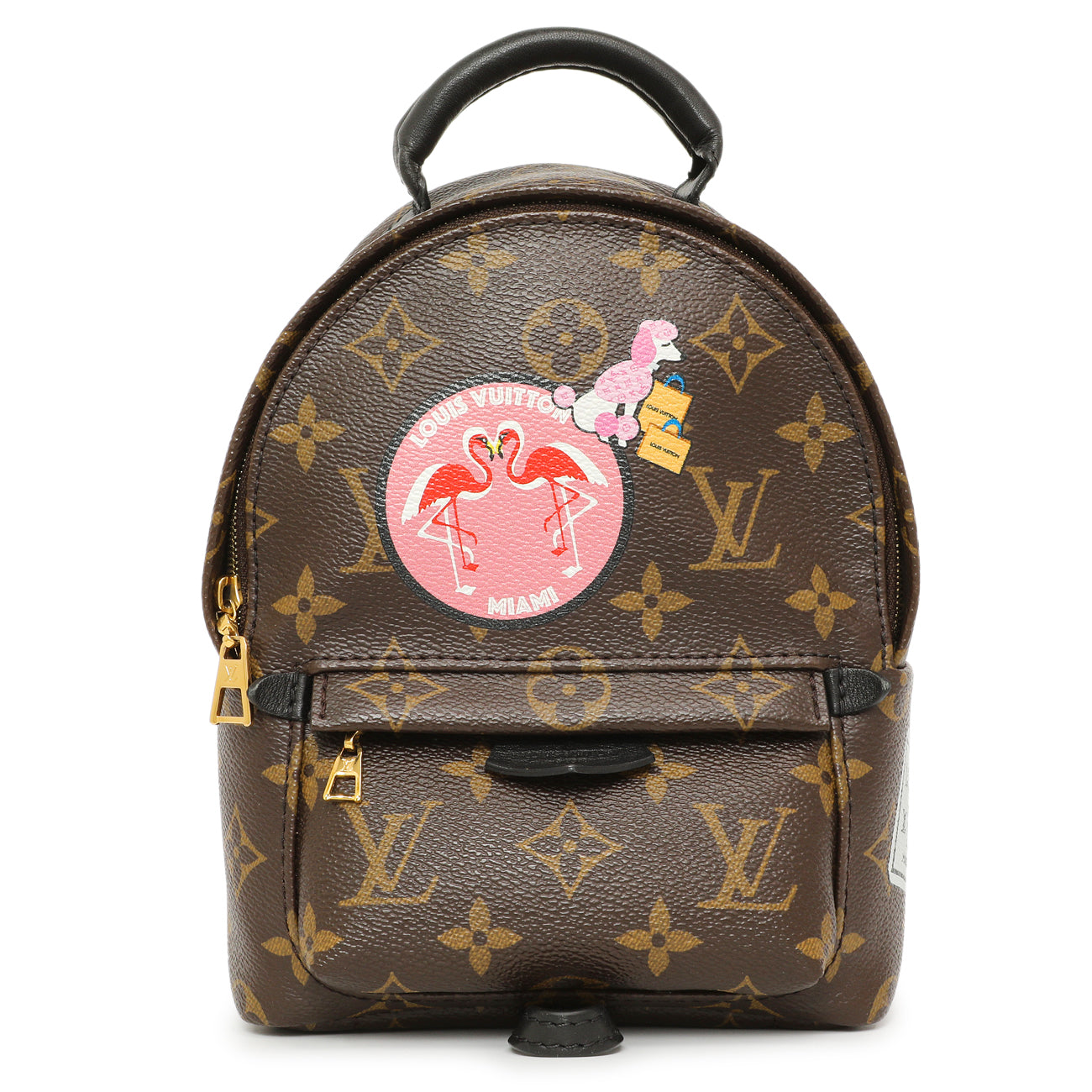 Exclusive Louis Vuitton Monogram My World Tour Palm Springs Backpack Mini — Front View