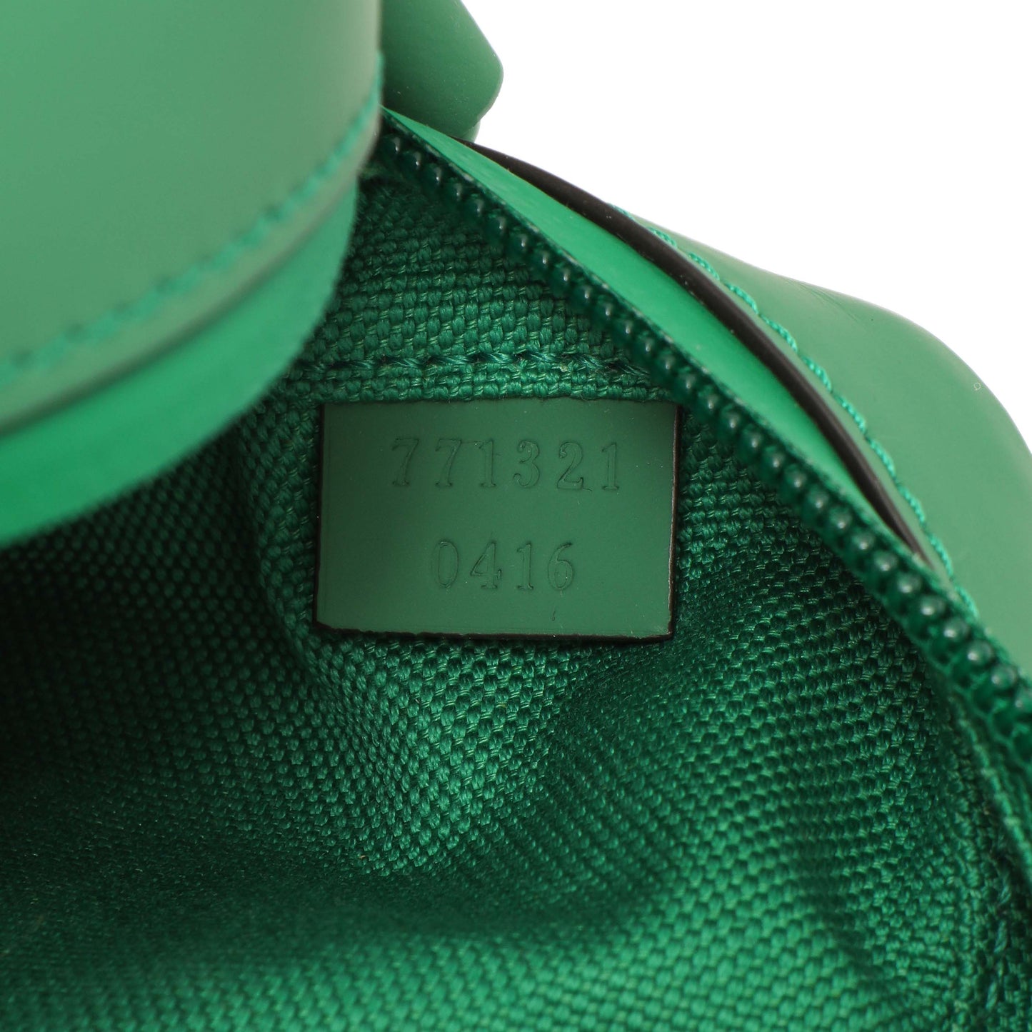 Exclusive Gucci Green Rubber Effect Monogram GG Crossbody Bag — Alternate View 11