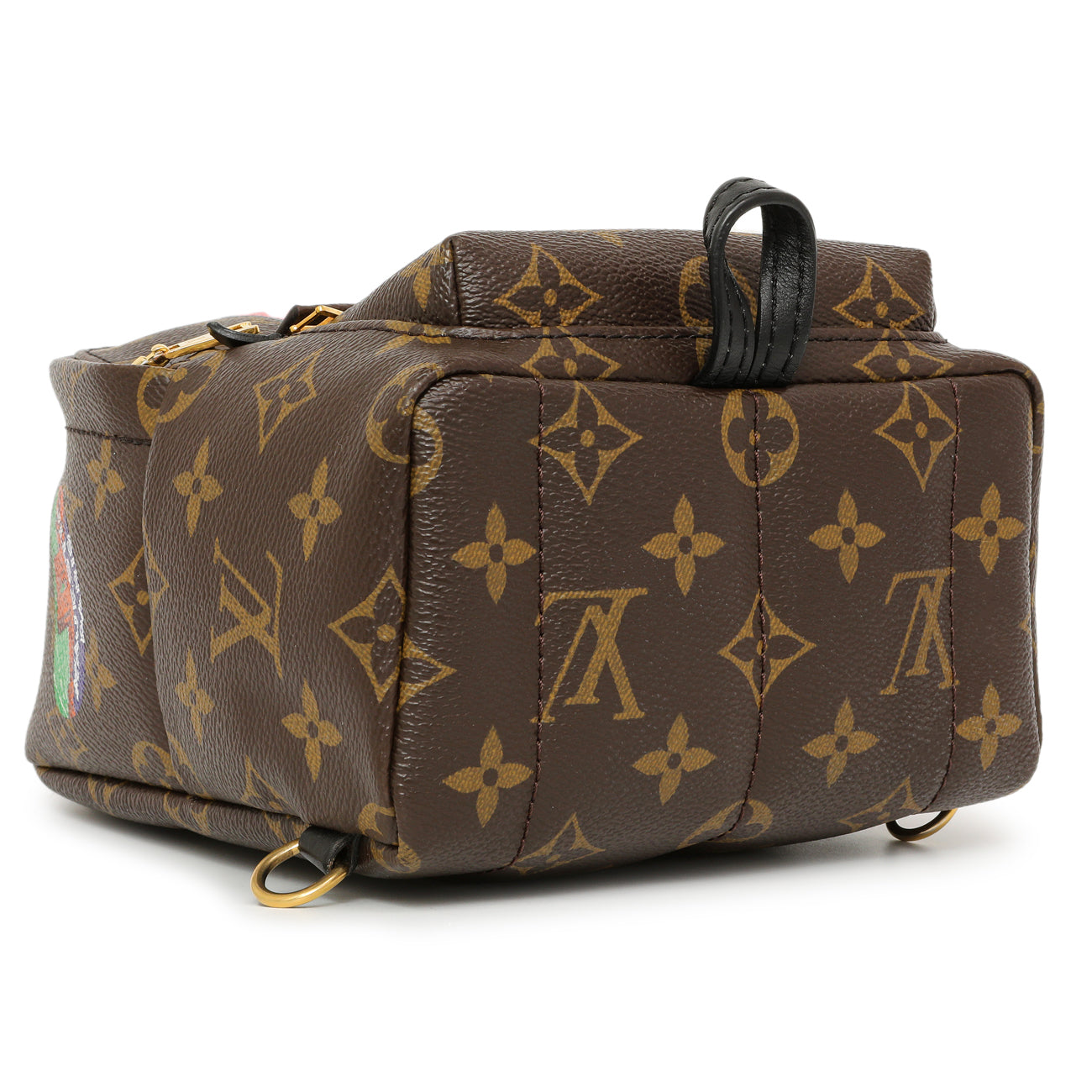 Exclusive Louis Vuitton Monogram My World Tour Palm Springs Backpack Mini — Back View