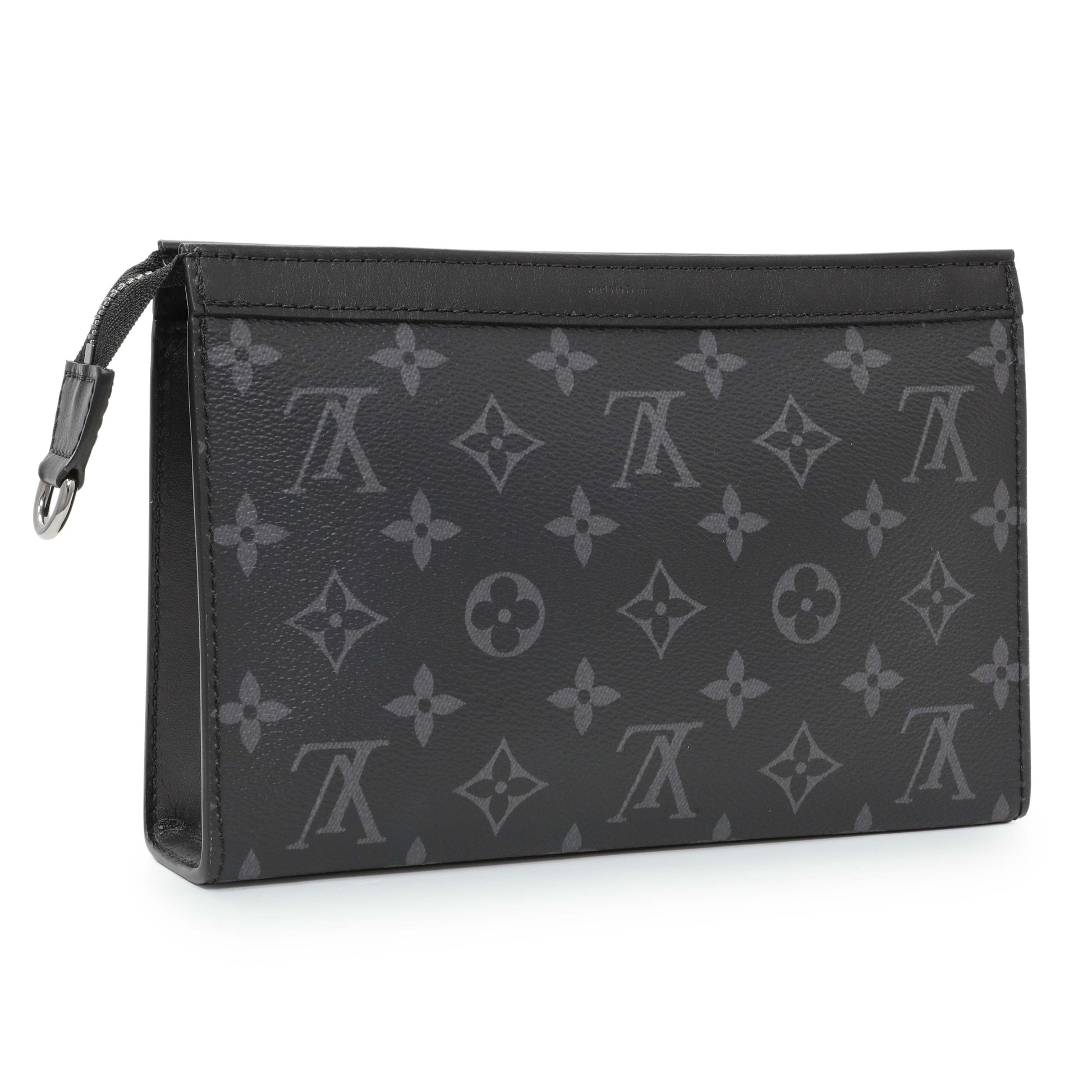 Exclusive Louis Vuitton Monogram Eclipse Gaston Wearable Wallet — Side View