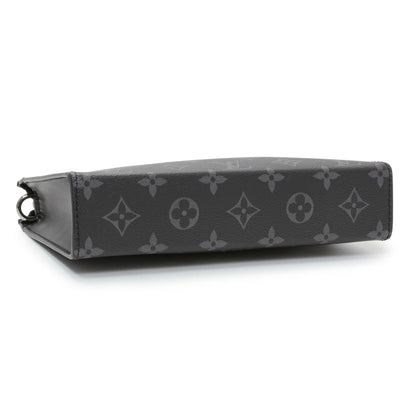 Exclusive Louis Vuitton Monogram Eclipse Gaston Wearable Wallet — Back View