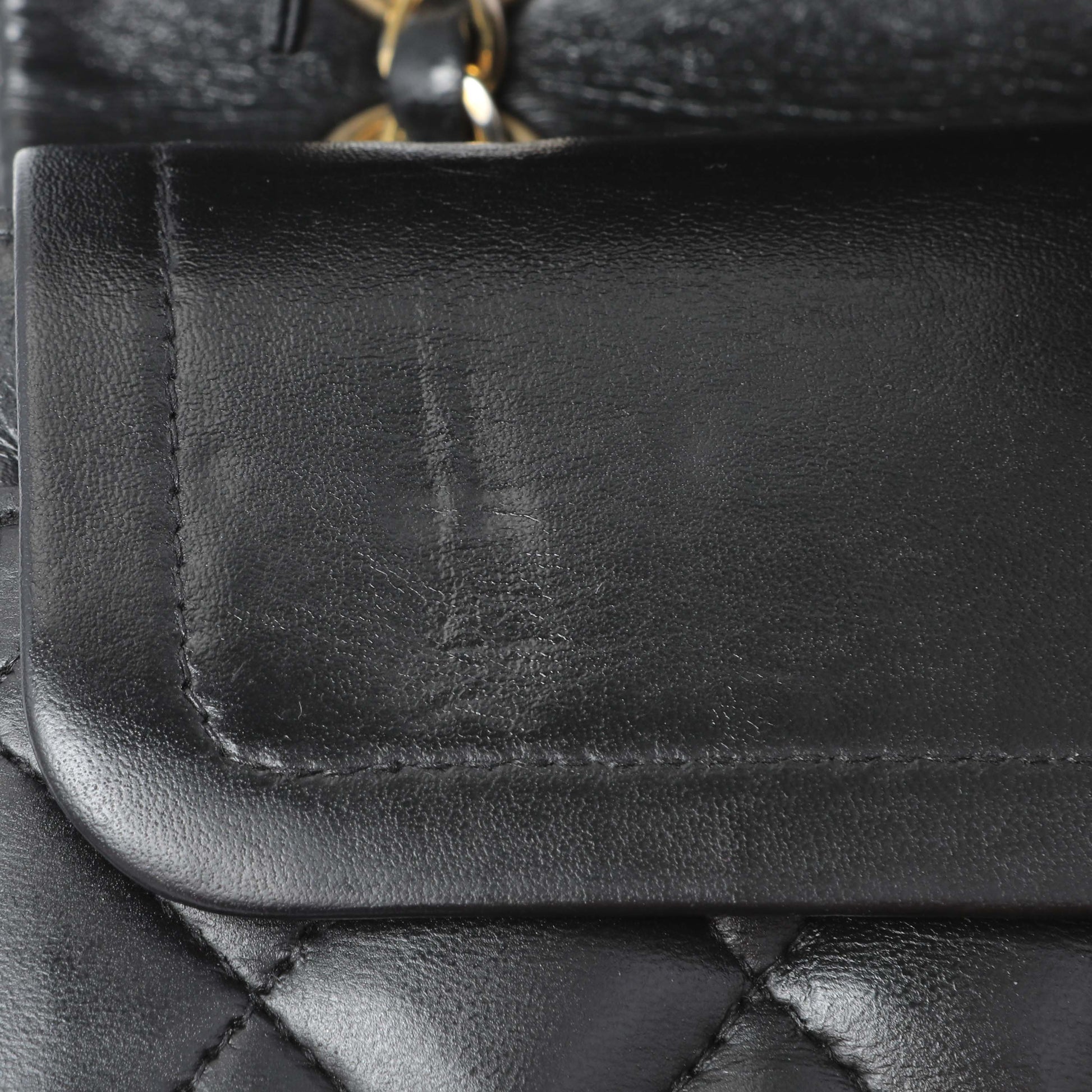 Exclusive Chanel Black Quilted Lambskin Small Double Flap — Alternate View 15