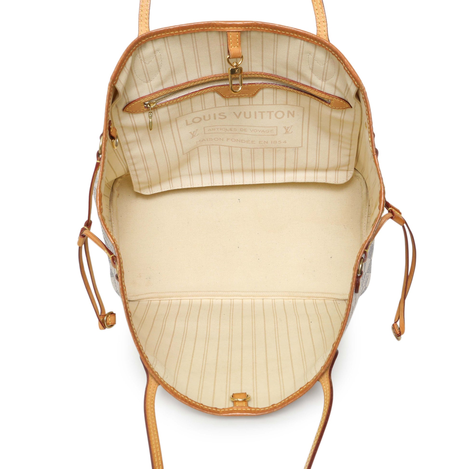 Exclusive Louis Vuitton Damier Azur Neverfull GM — Alternate View 8