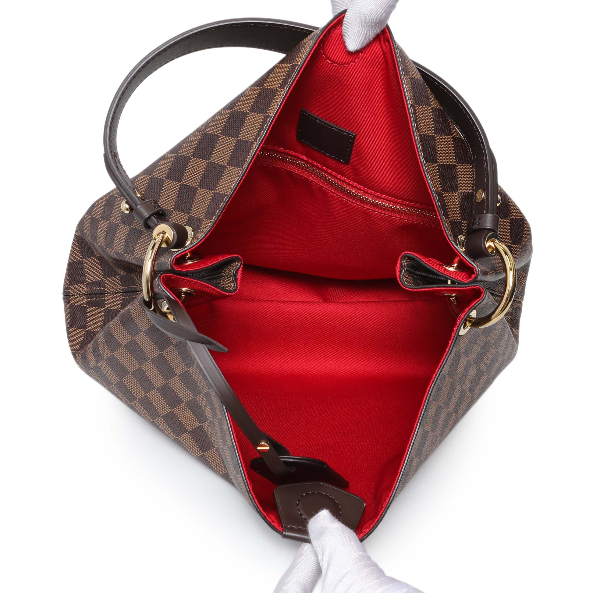Exclusive Louis Vuitton Damier Ebene Graceful PM — Top View