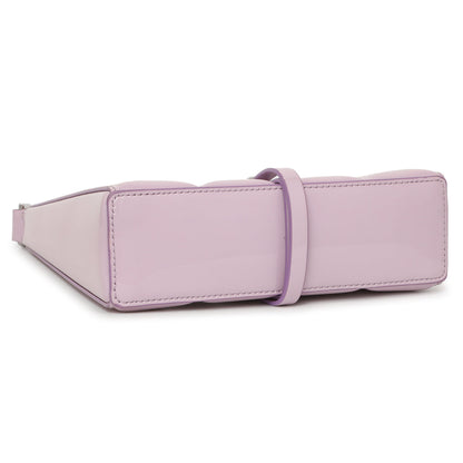 Exclusive Givenchy Lilac Padded Patent Small Cut Out Shoulder Bag — Back View