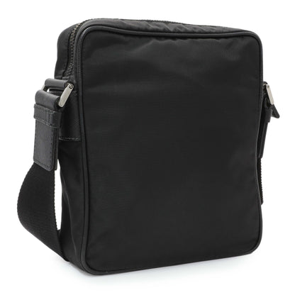 Exclusive Prada Black Re-Nylon Messenger Bag — Side View