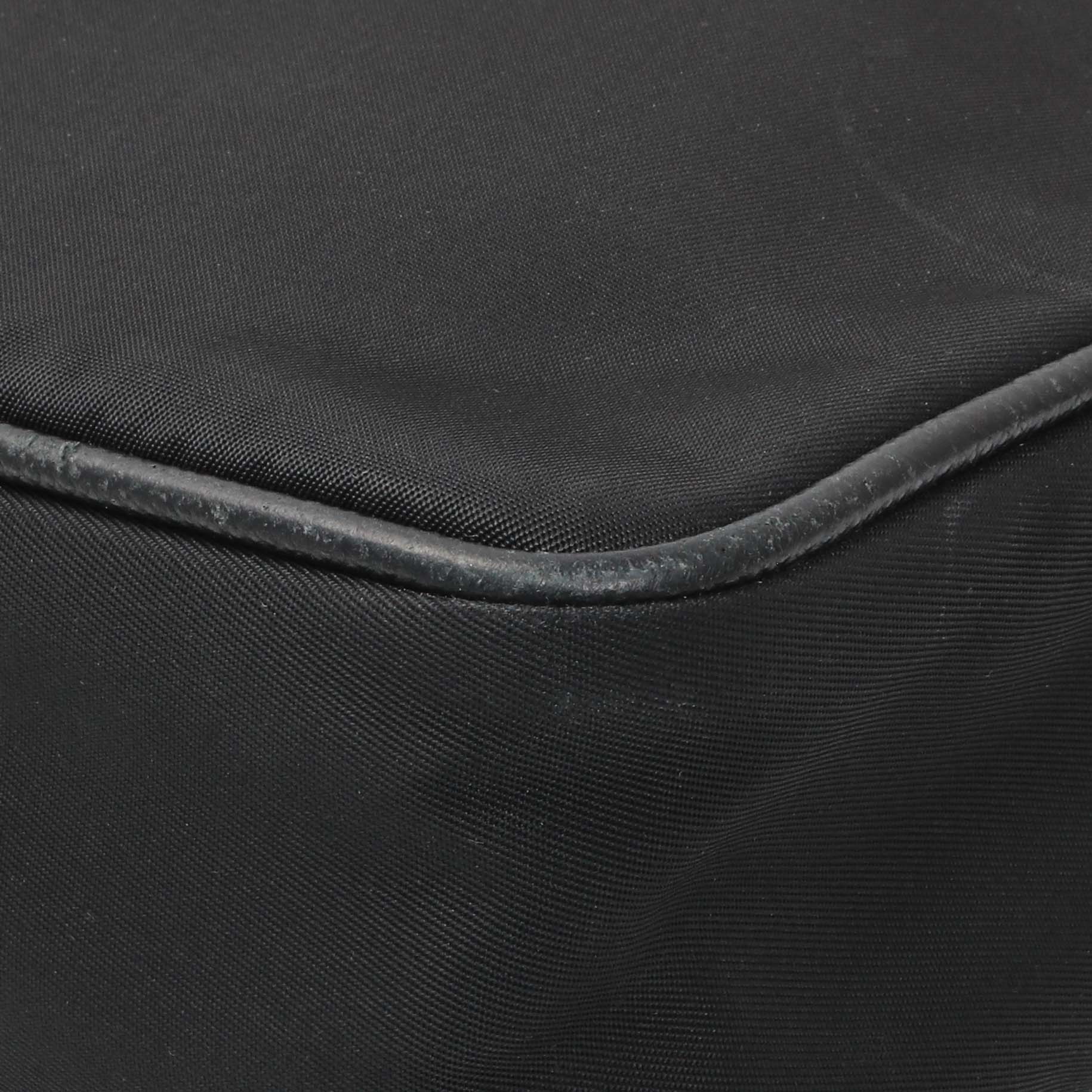 Exclusive Prada Black Re-Nylon Messenger Bag — Detail View