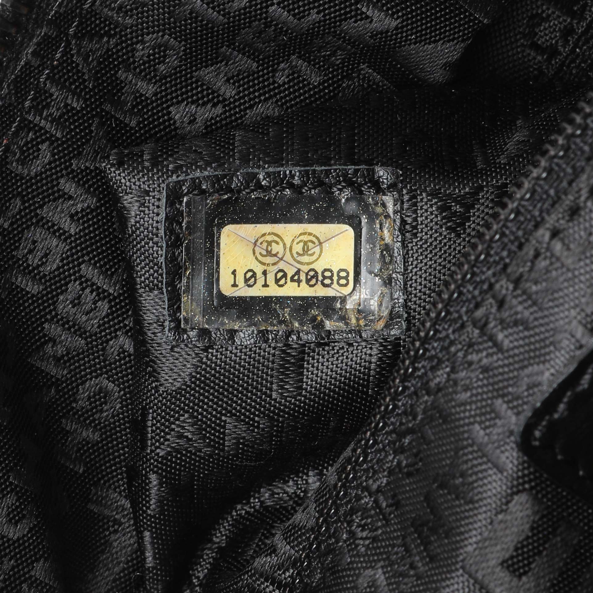 Exclusive Chanel Vintage Black Caviar Square Quilted Stitched Bowler Bag — Lifestyle View