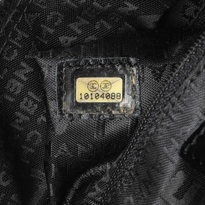 Exclusive Chanel Vintage Black Caviar Square Quilted Stitched Bowler Bag — Lifestyle View