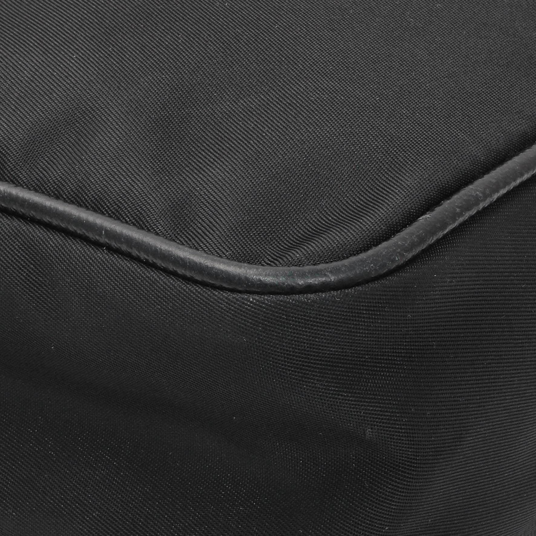 Exclusive Prada Black Re-Nylon Messenger Bag — Lifestyle View