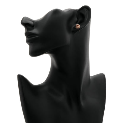 Exclusive Tiffany & Co. 18K Rose Gold Twist Knot Earrings — Back View