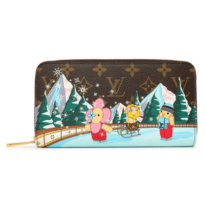 Exclusive Louis Vuitton 2023 Christmas Animation Zippy Wallet — Front View