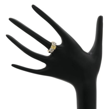 Exclusive 18K Yellow Gold 2.29ct Fancy Yellow Sapphire Diamond Ring — 4.5 — Back View