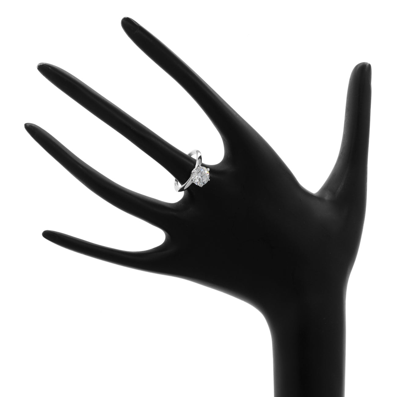 Exclusive Tiffany & Co. Platinum 2.11 Carat Diamond Solitaire Engagement Ring — Top View