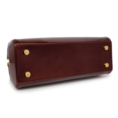 Exclusive Louis Vuitton Rouge Fauviste Vernis Brea MM — Back View