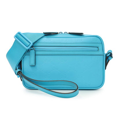Exclusive Gucci Rubber Effect Calfskin Monogram GG Messenger — Front View