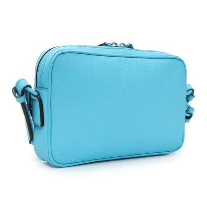 Exclusive Gucci Rubber Effect Calfskin Monogram GG Messenger — Side View