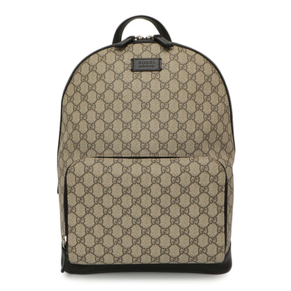 Exclusive Gucci GG Supreme Monogram Medium Backpack — Front View