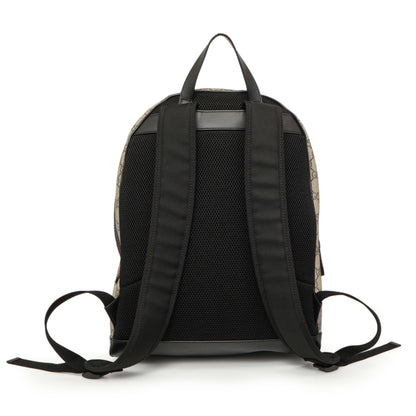 Exclusive Gucci GG Supreme Monogram Medium Backpack — Side View