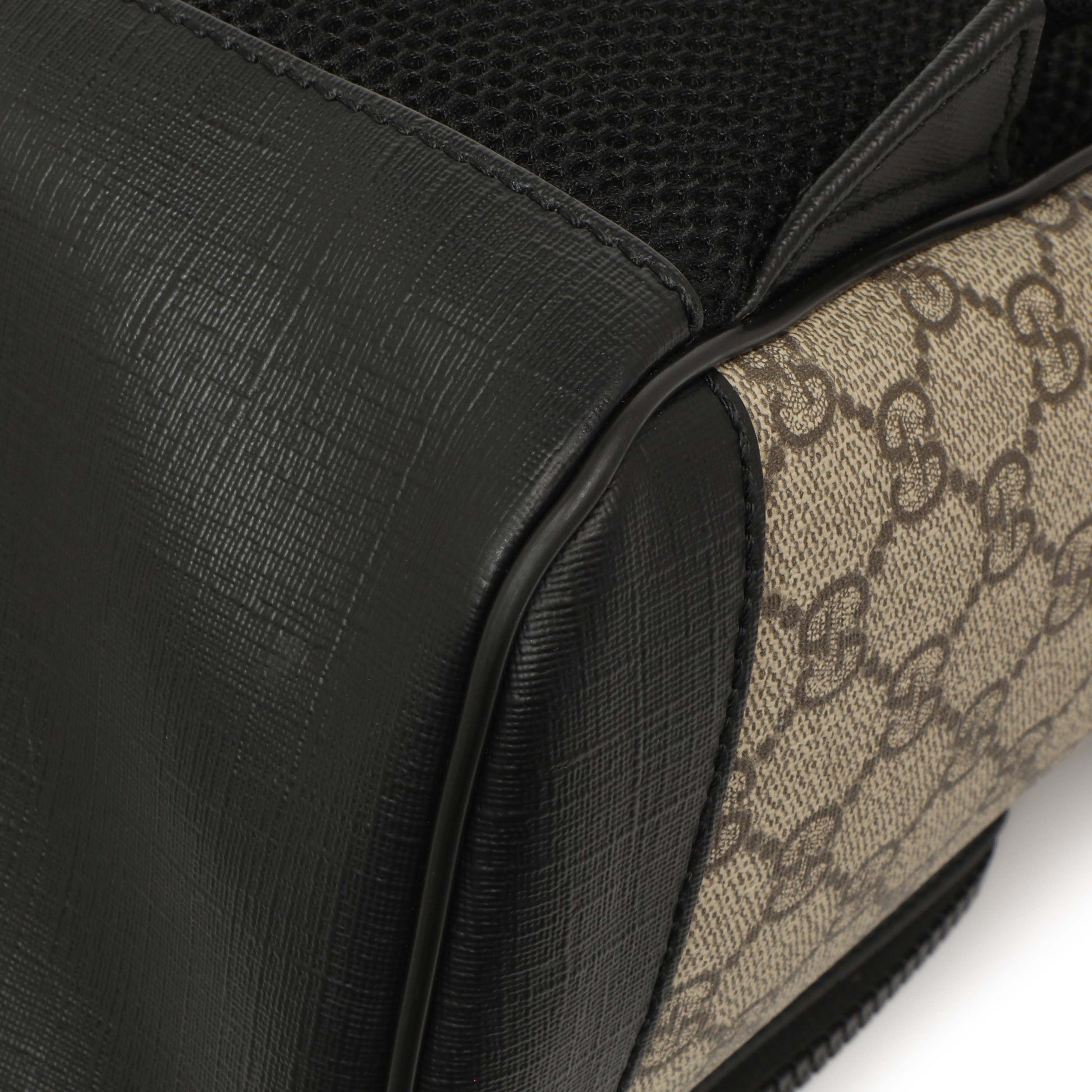 Exclusive Gucci GG Supreme Monogram Medium Backpack — Detail View