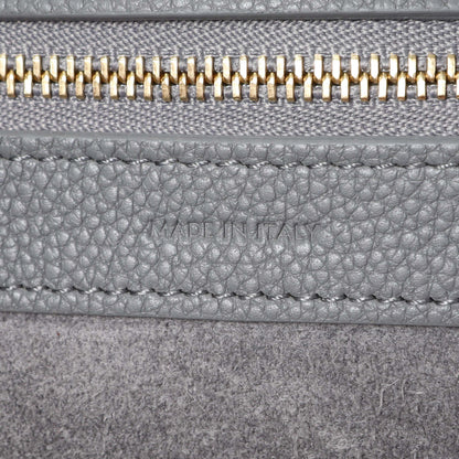 Exclusive Celine Grey Soft Grained Calfskin Medium Belt Cabas Phantom — Lifestyle View