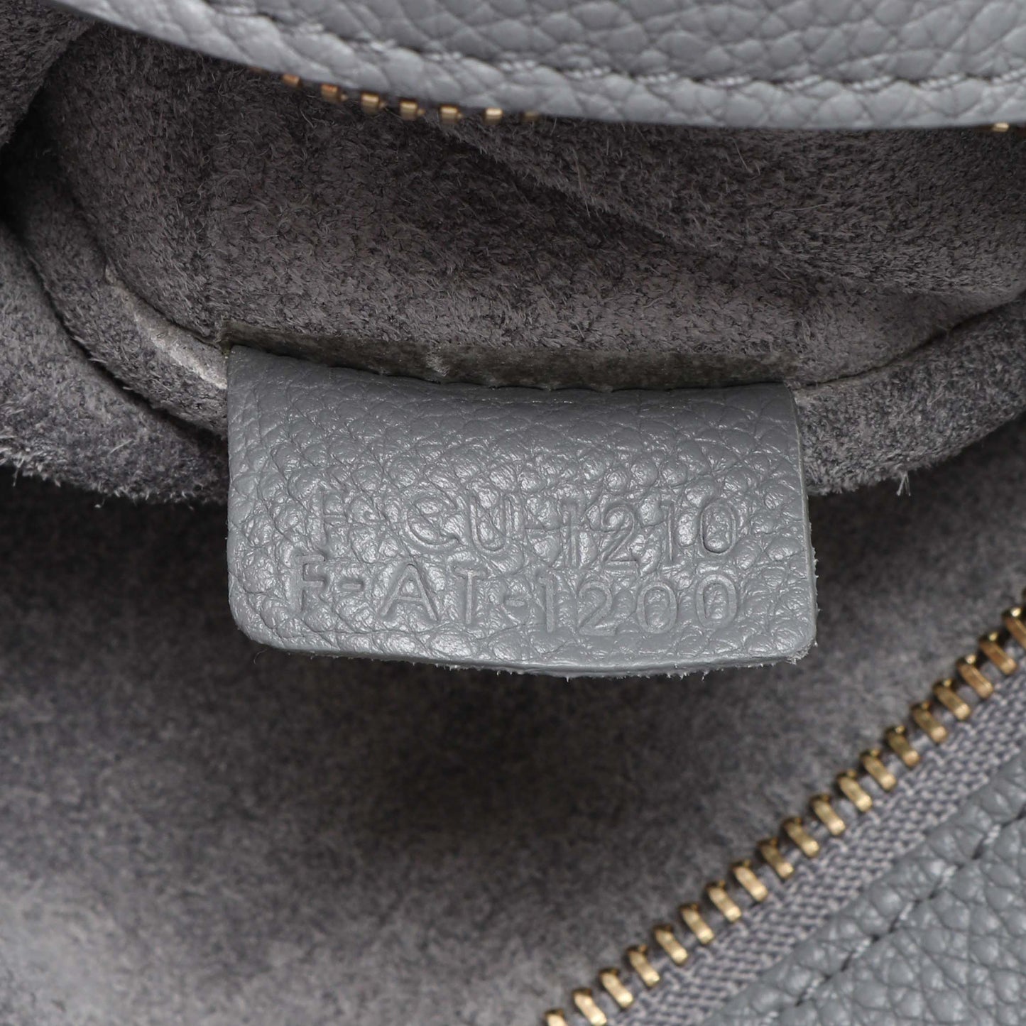 Exclusive Celine Grey Soft Grained Calfskin Medium Belt Cabas Phantom — Alternate View 7