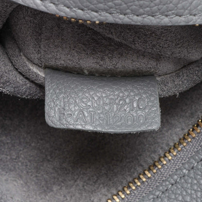 Exclusive Celine Grey Soft Grained Calfskin Medium Belt Cabas Phantom — Alternate View 7