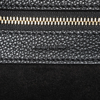 Exclusive Celine Black Soft Grained Calfskin Medium Belt Cabas Phantom — Lifestyle View
