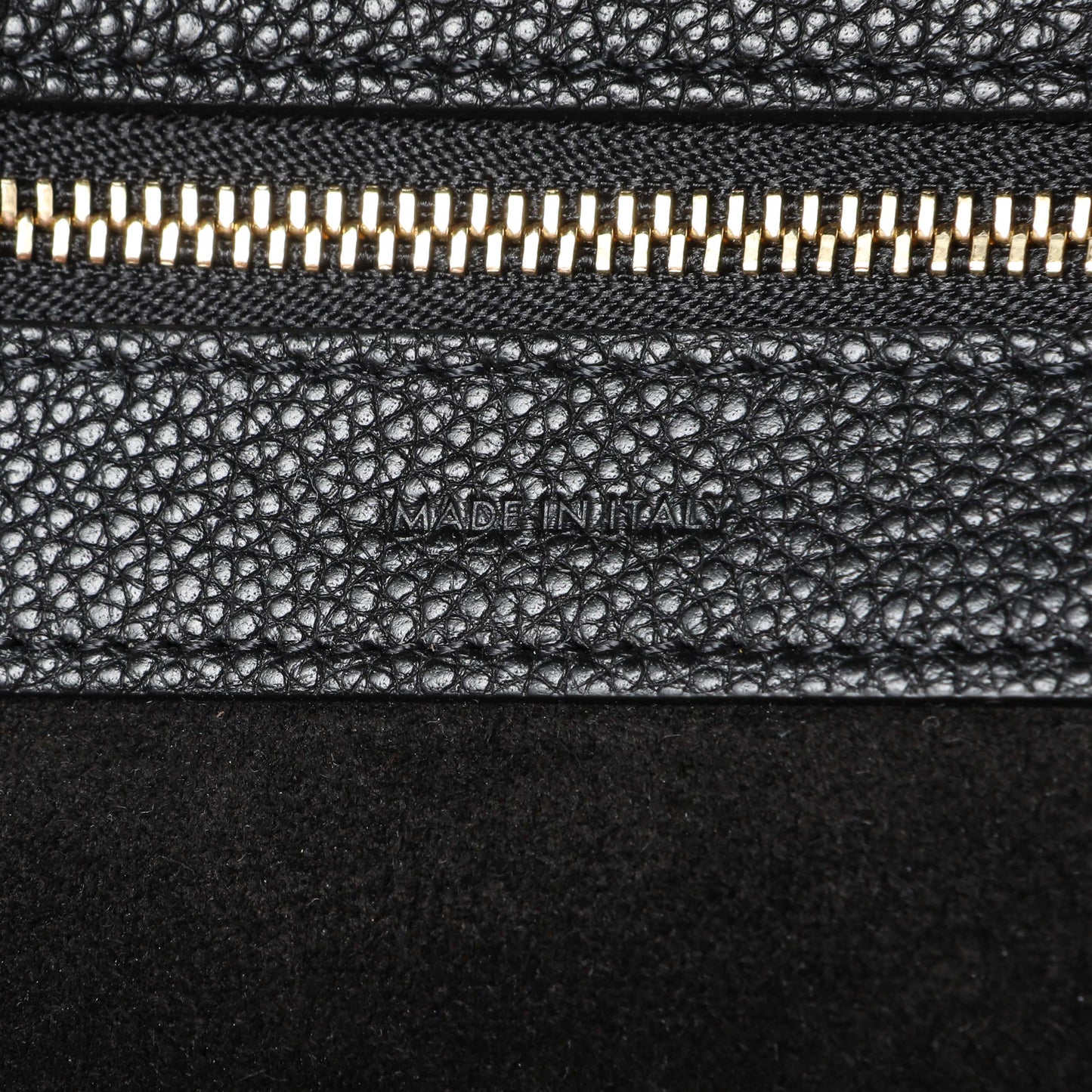 Exclusive Celine Black Soft Grained Calfskin Medium Belt Cabas Phantom — Lifestyle View