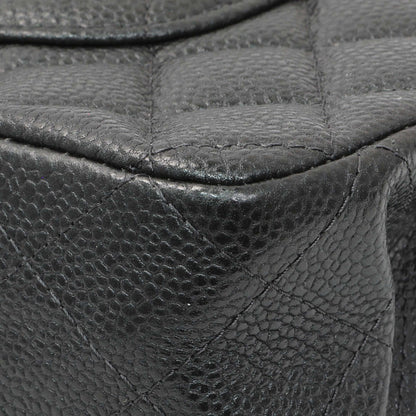 Exclusive Chanel Dark Grey Caviar Medium Classic Double Flap — Alternate View 7