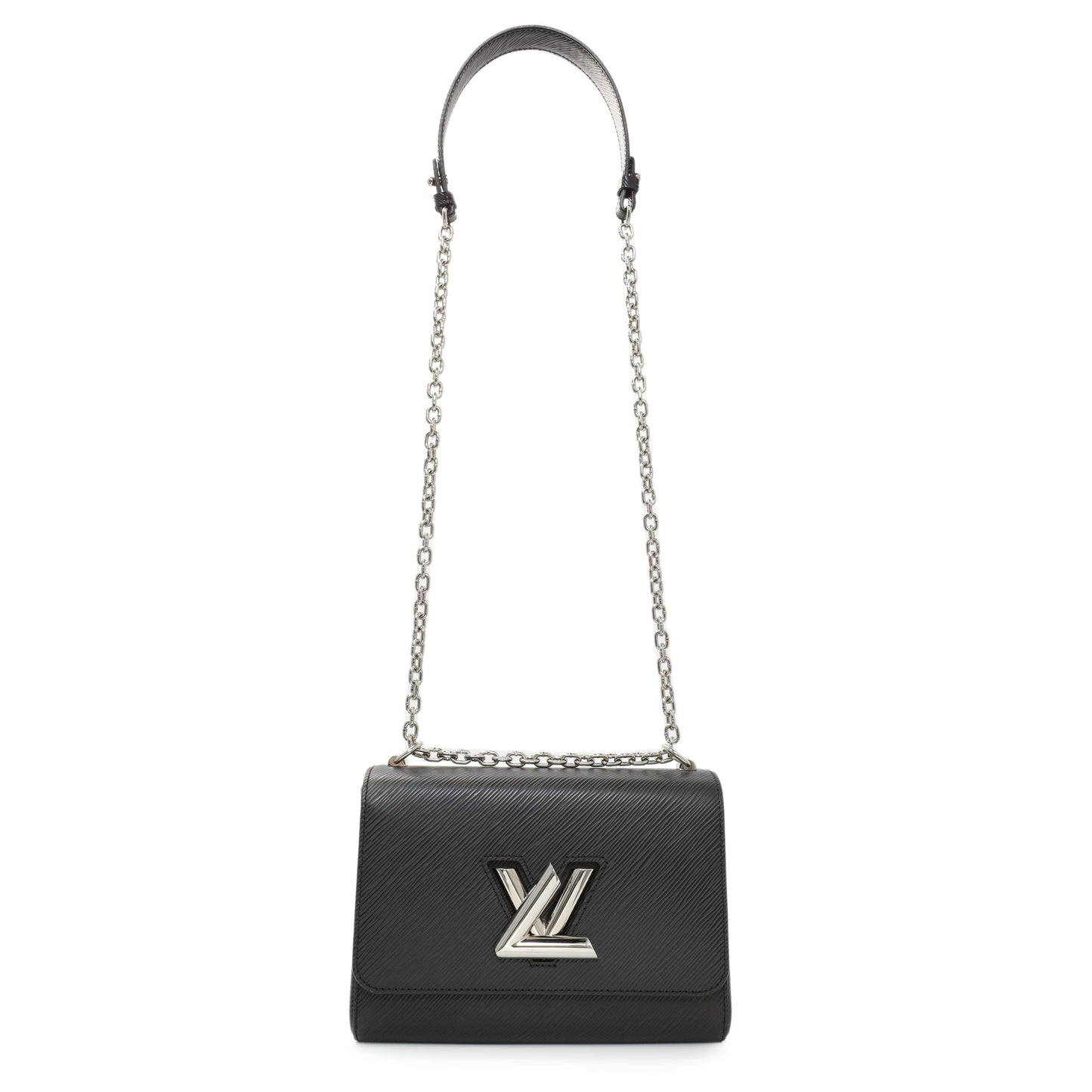 Exclusive Louis Vuitton Black Epi Twist MM — Front View