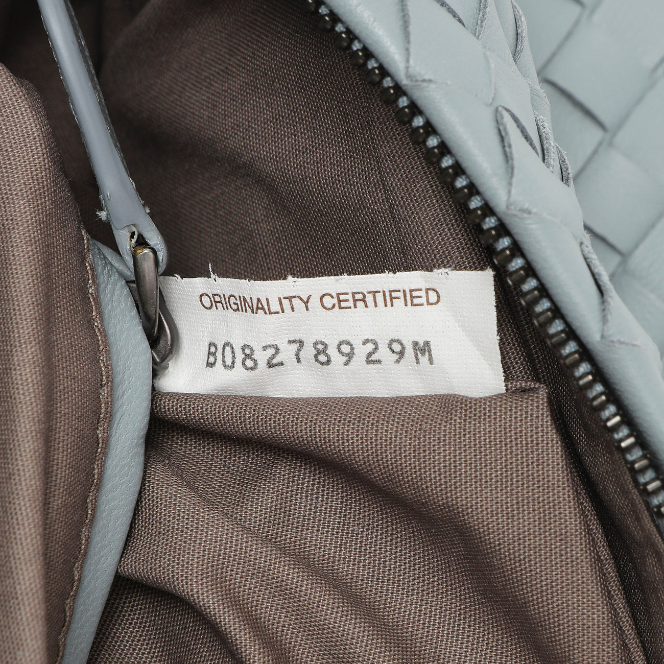 Exclusive Bottega Veneta Blue Nappa Intrecciato Crossbody Bag — Lifestyle View