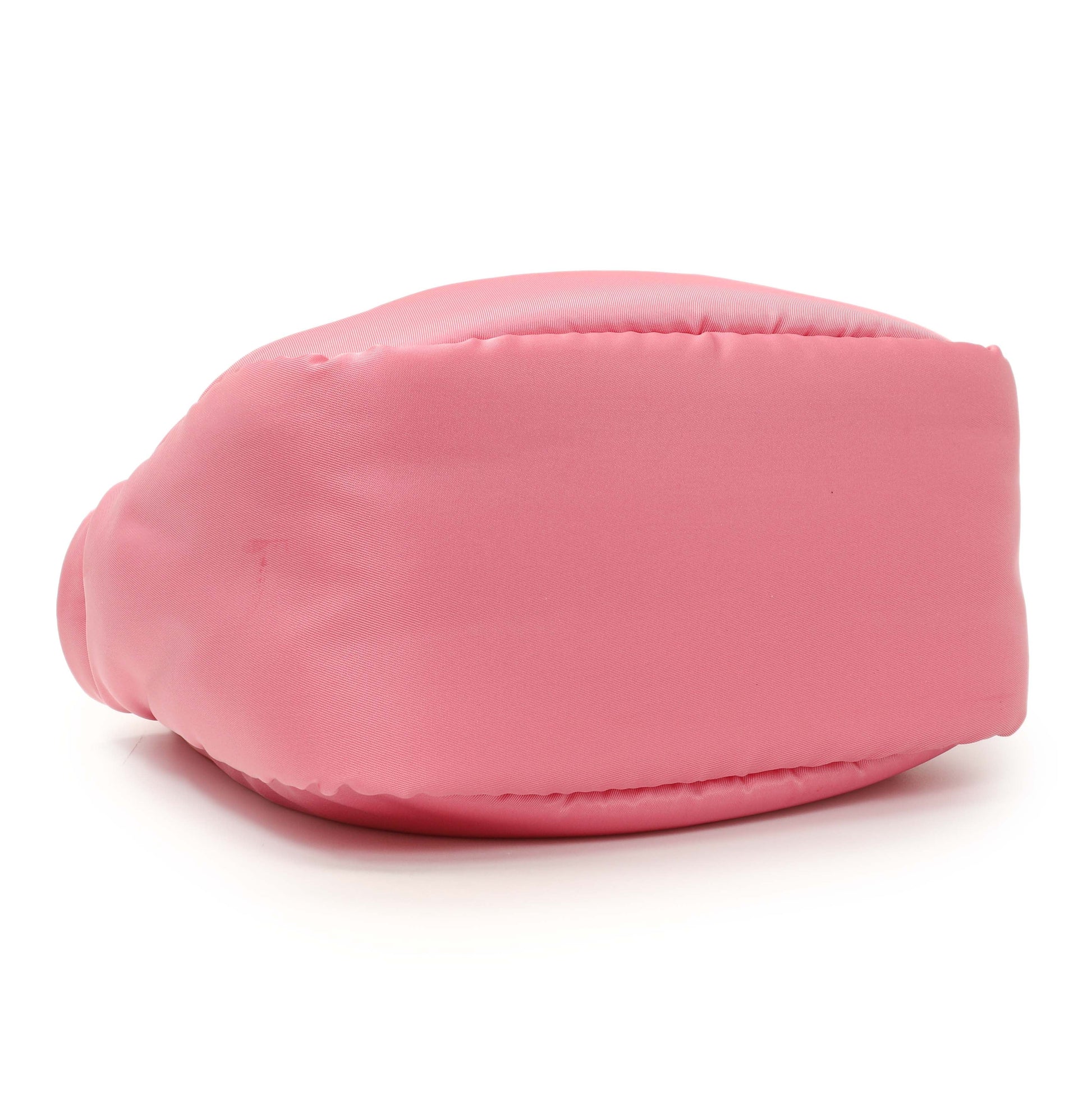 Exclusive Prada Pink Re-Nylon Mini Padded Soft Tote — Back View