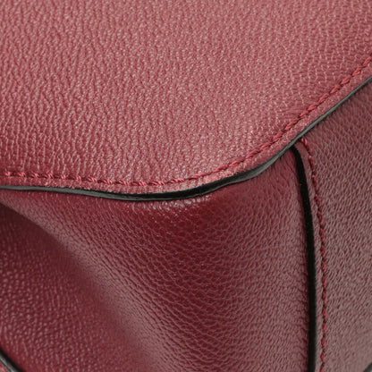 Exclusive Burberry Burgundy Grained Calfskin Small Helmsley Crossbody — Detail View