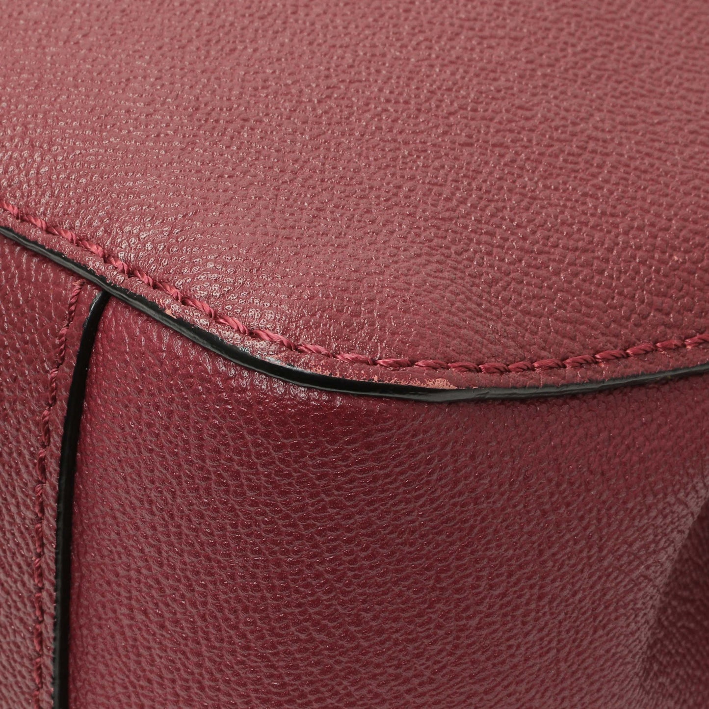Exclusive Burberry Burgundy Grained Calfskin Small Helmsley Crossbody — Lifestyle View